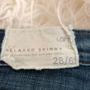 Ann Taylor loft relax skinny jeans
